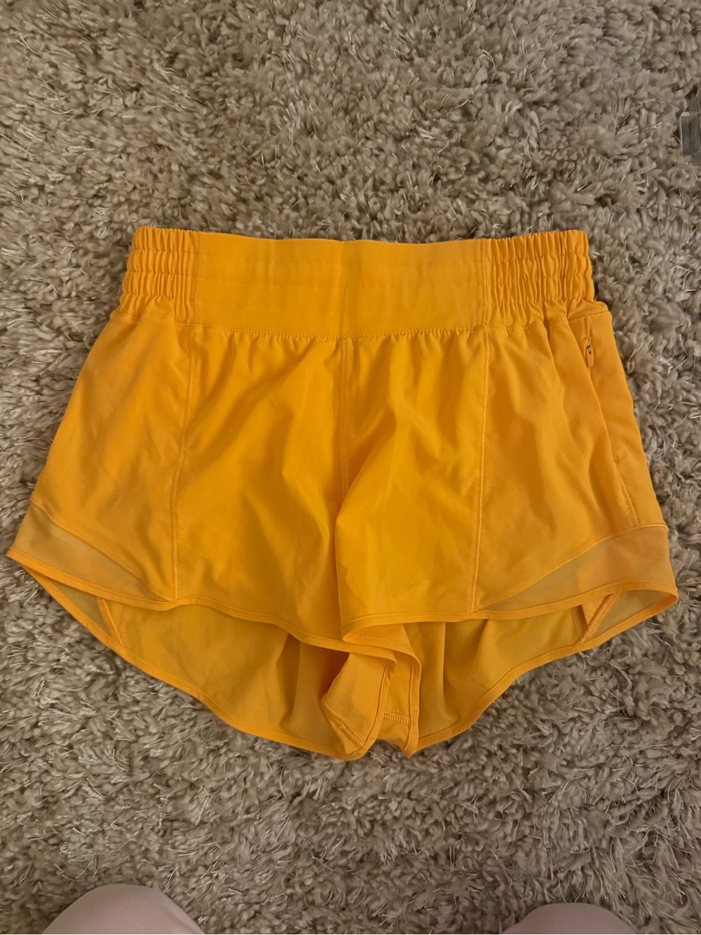 lululemon athletica Bright Yellow Women's Athletic Shorts